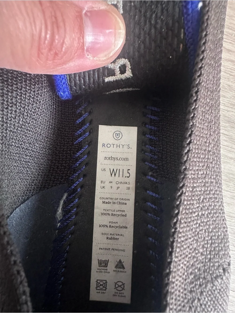 Rothys Points flats black size 11.5